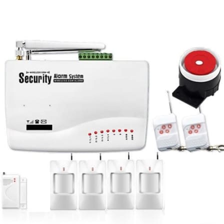 Wireless GSM Burglar Security Alarm System with 7 x PIR