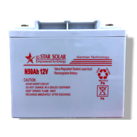 50Ah12V Valve Regulated sealed Lead-Acid Rechargeable Battery - N50AH
